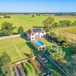 Drone View of Orchard Cottage in Tattingstone